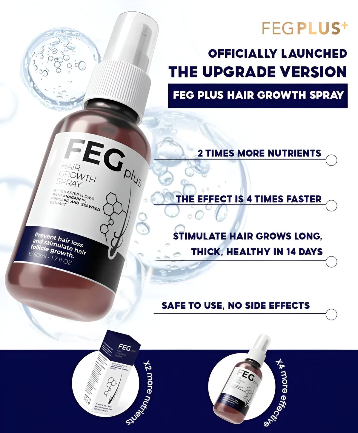 FEG Plus Hair Growth Spray Original [ FREE SHIPPING ALL OVER KSA ] EID OFFER LIVE !!!!!