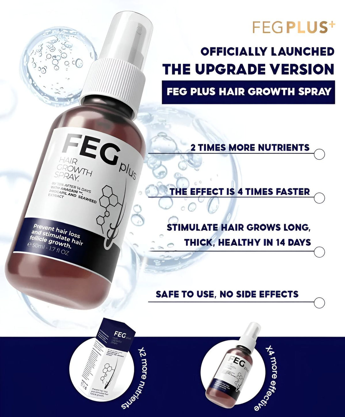 FEG Plus Hair Growth Spray Original [ FREE SHIPPING ALL OVER KSA ] EID OFFER LIVE !!!!!