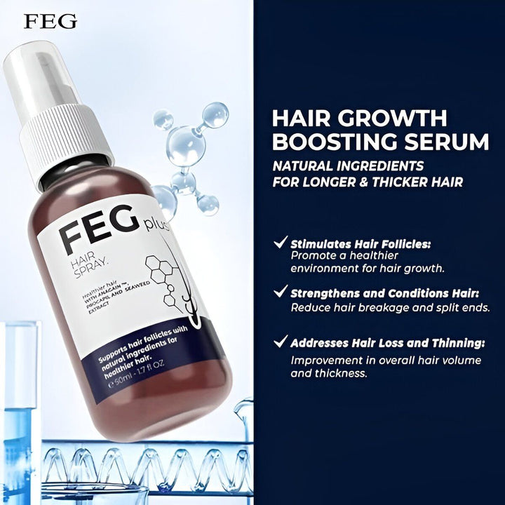 FEG Plus Hair Growth Spray Original [ FREE SHIPPING ALL OVER KSA ] EID OFFER LIVE !!!!!