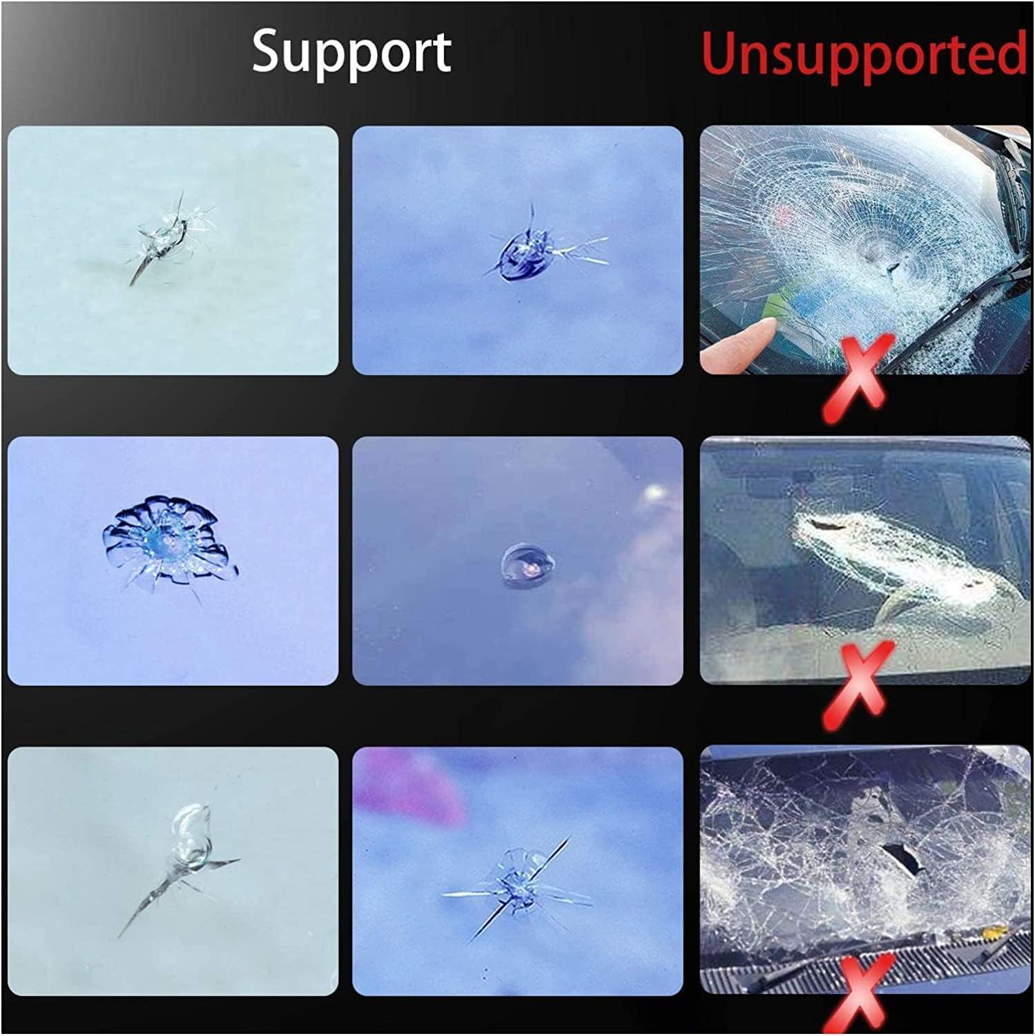 Windshield Crack Repair Kit– Stops Cracks Instantly (Tomorow Delivery)