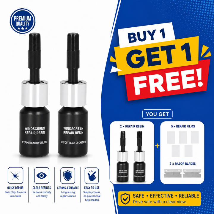 Windshield Crack Repair Kit– Stops Cracks Instantly (Tomorow Delivery)