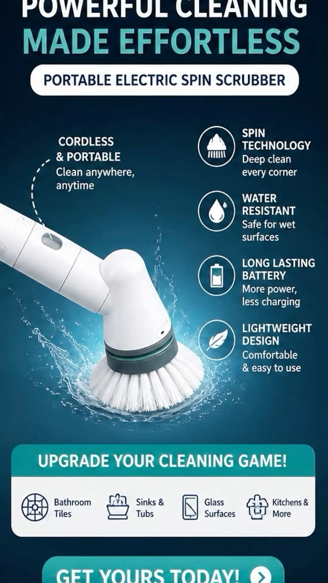 Sahara picks Electric Multifunctional Cleaning Scrubber [FREE SHIPPING ALL OVER KSA ]