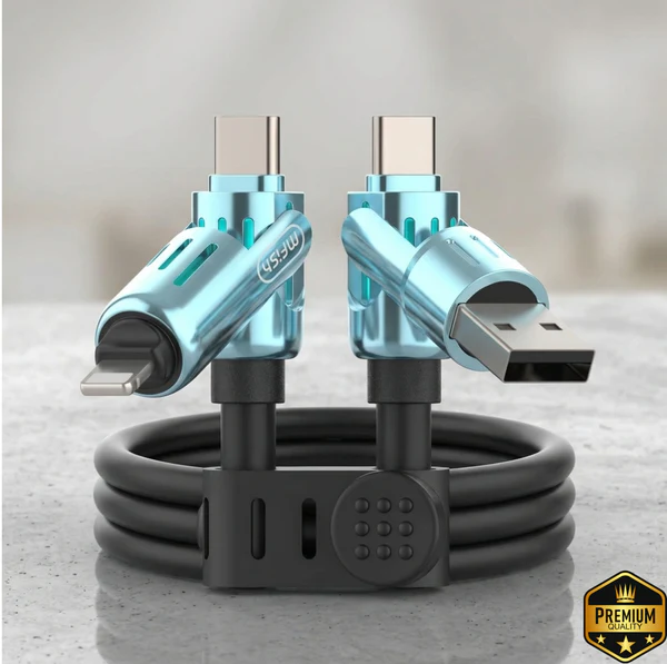 4-in-1 USB Fast Charging Cable - 240W [FREE SHIPPING ALL OVER KSA]
